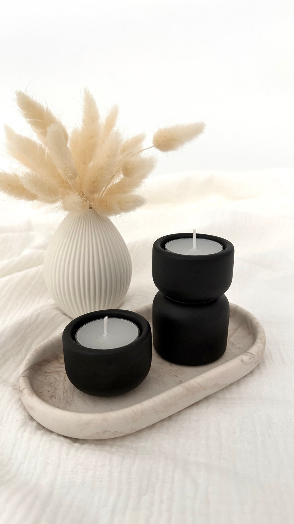 Teelichthalter niedrig