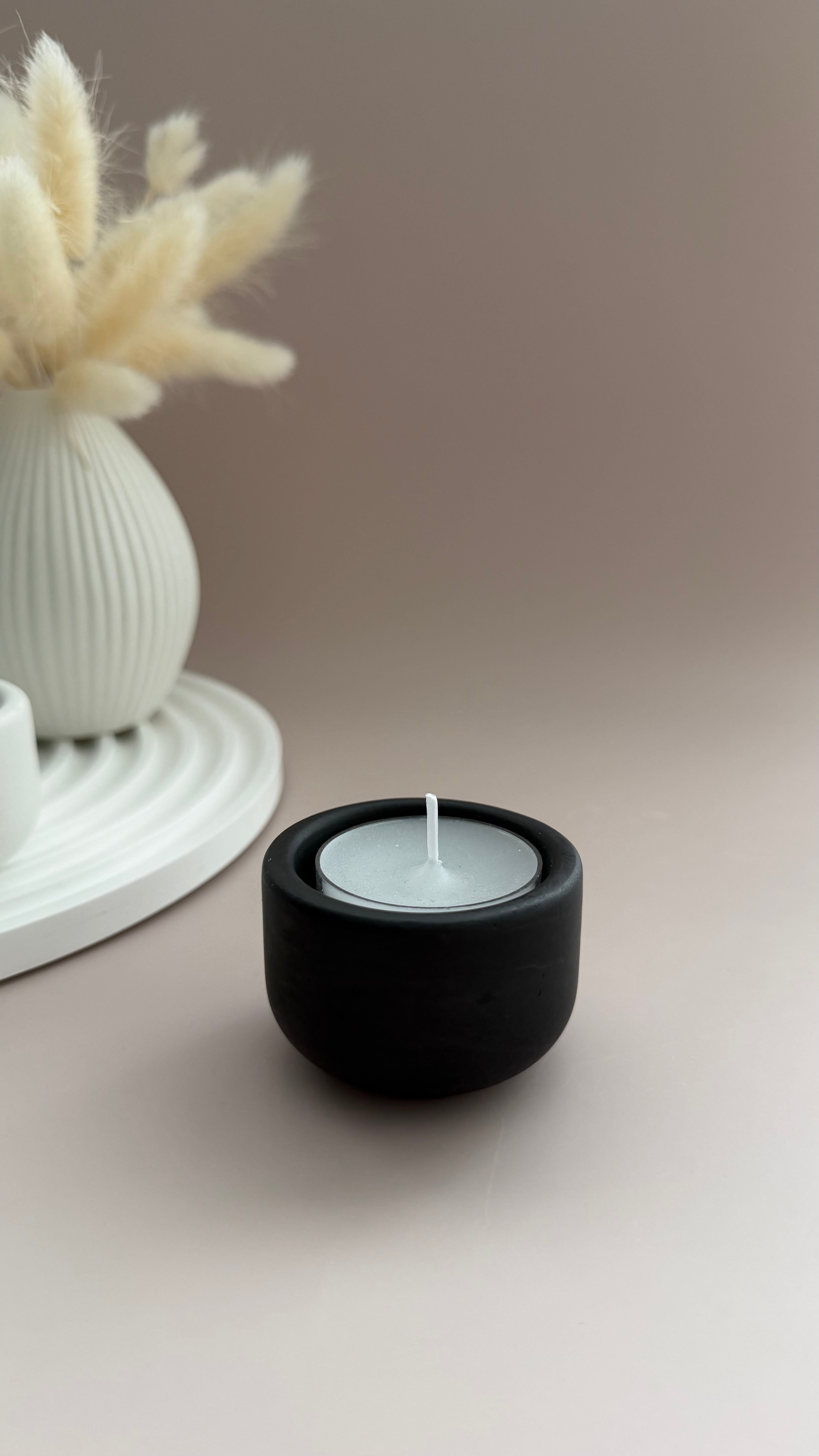 Teelichthalter niedrig