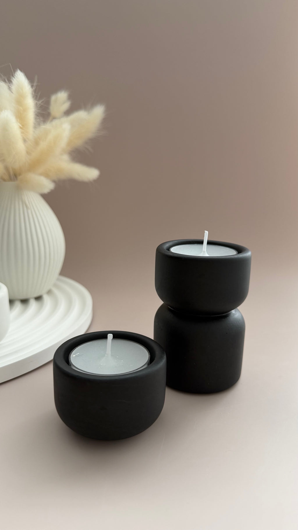 Teelichthalter niedrig