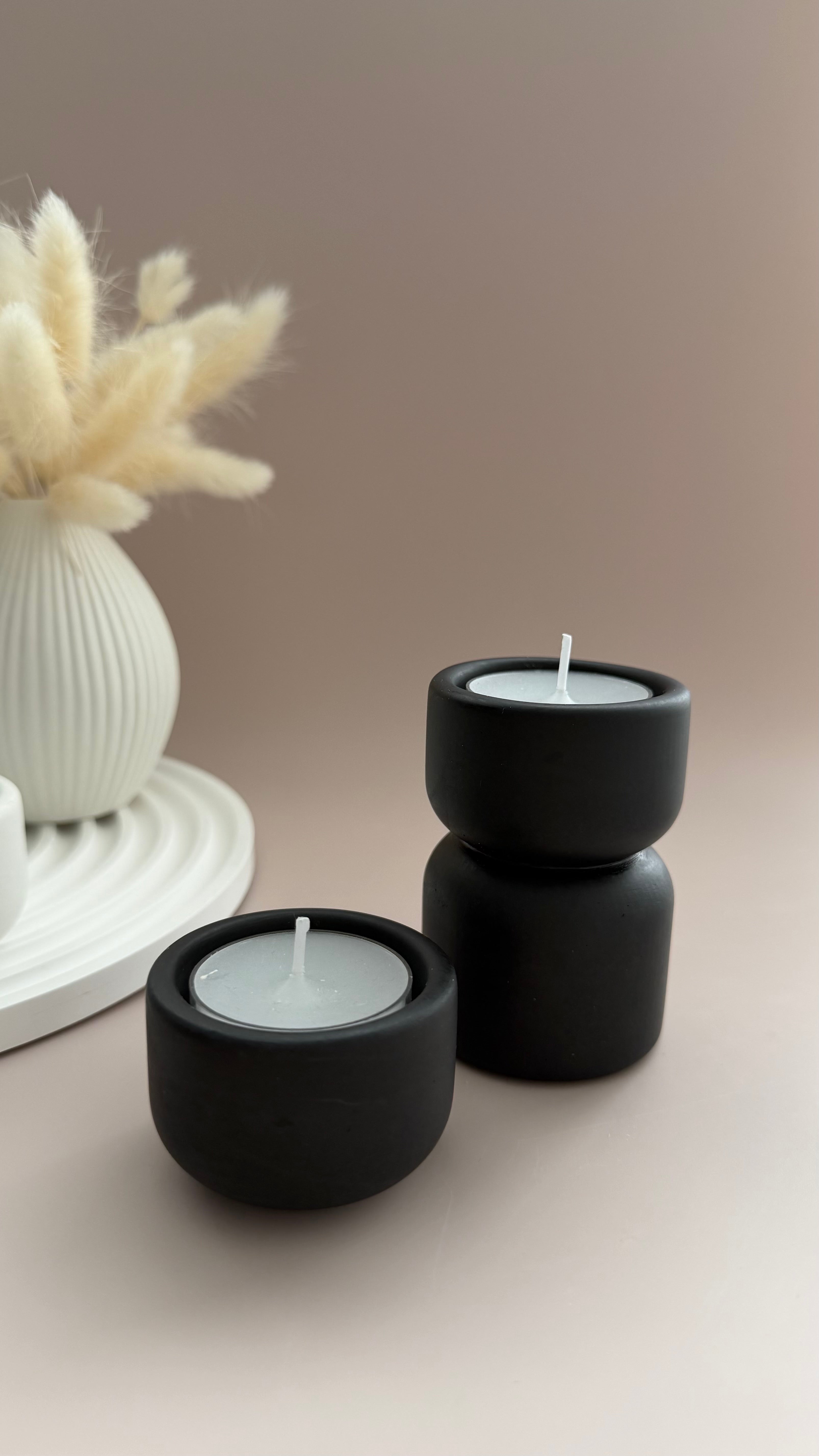 Teelichthalter niedrig