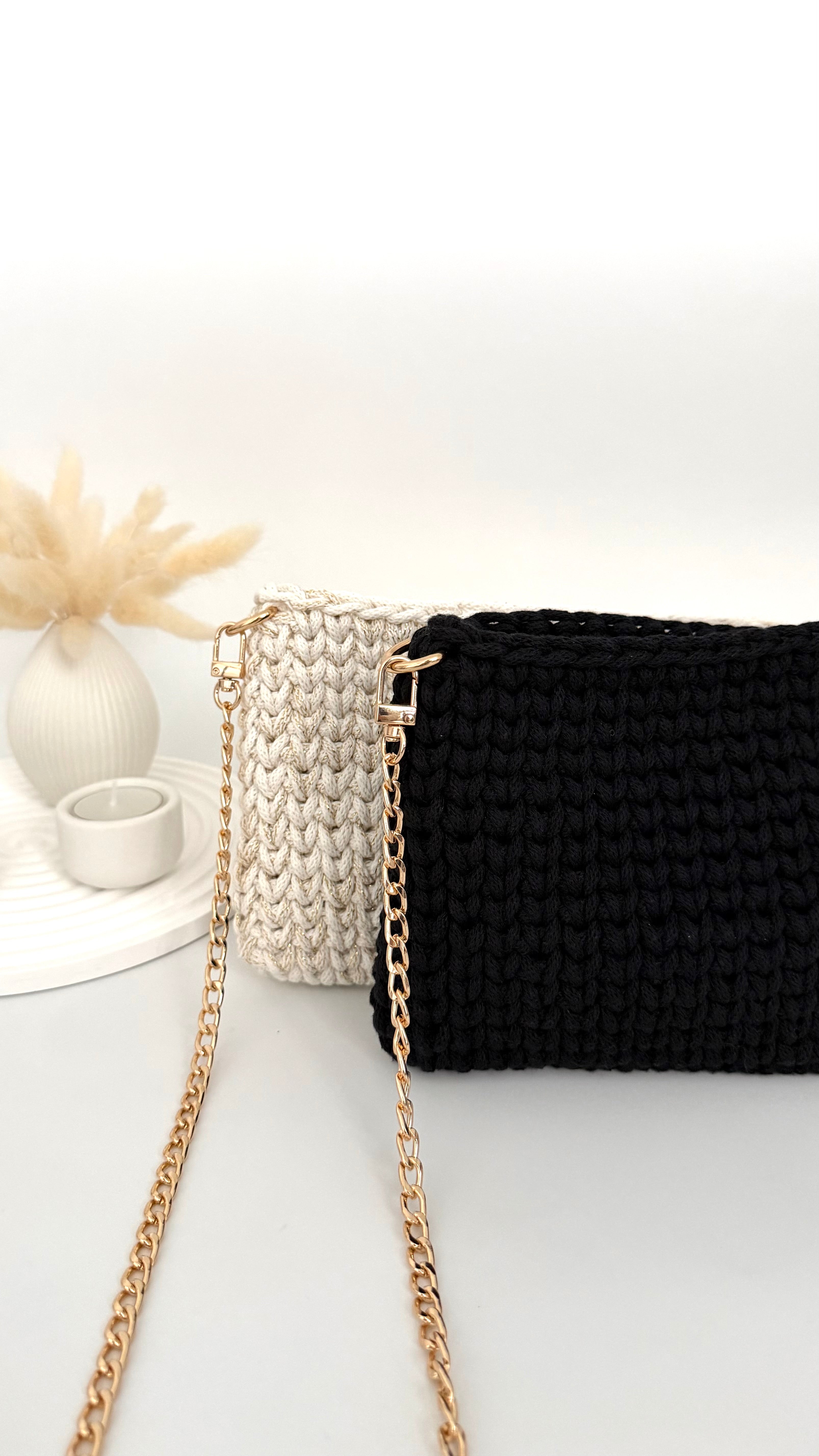 DIY-Set kleine Schultertasche mit V-Muster