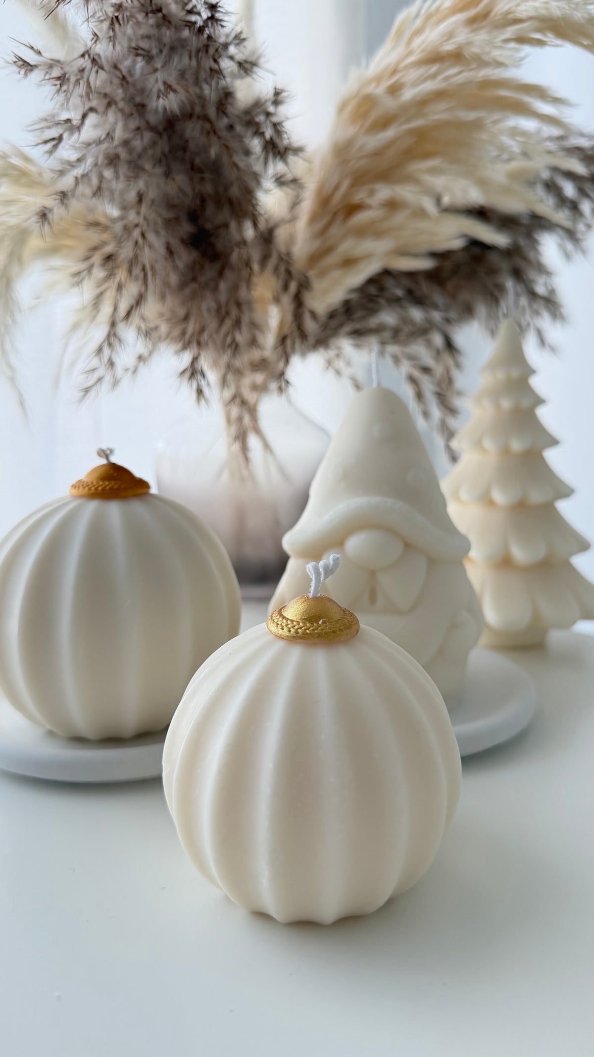 Weihnachtskugel – Kerze | Geriffelt