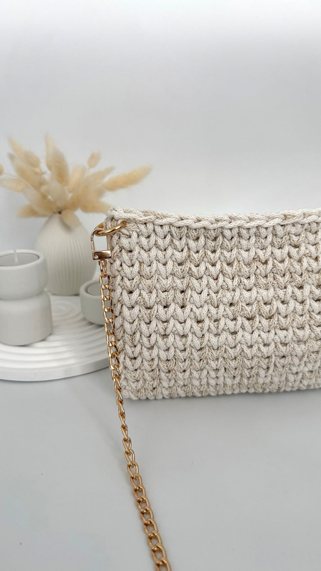 DIY-Set kleine Schultertasche mit V-Muster