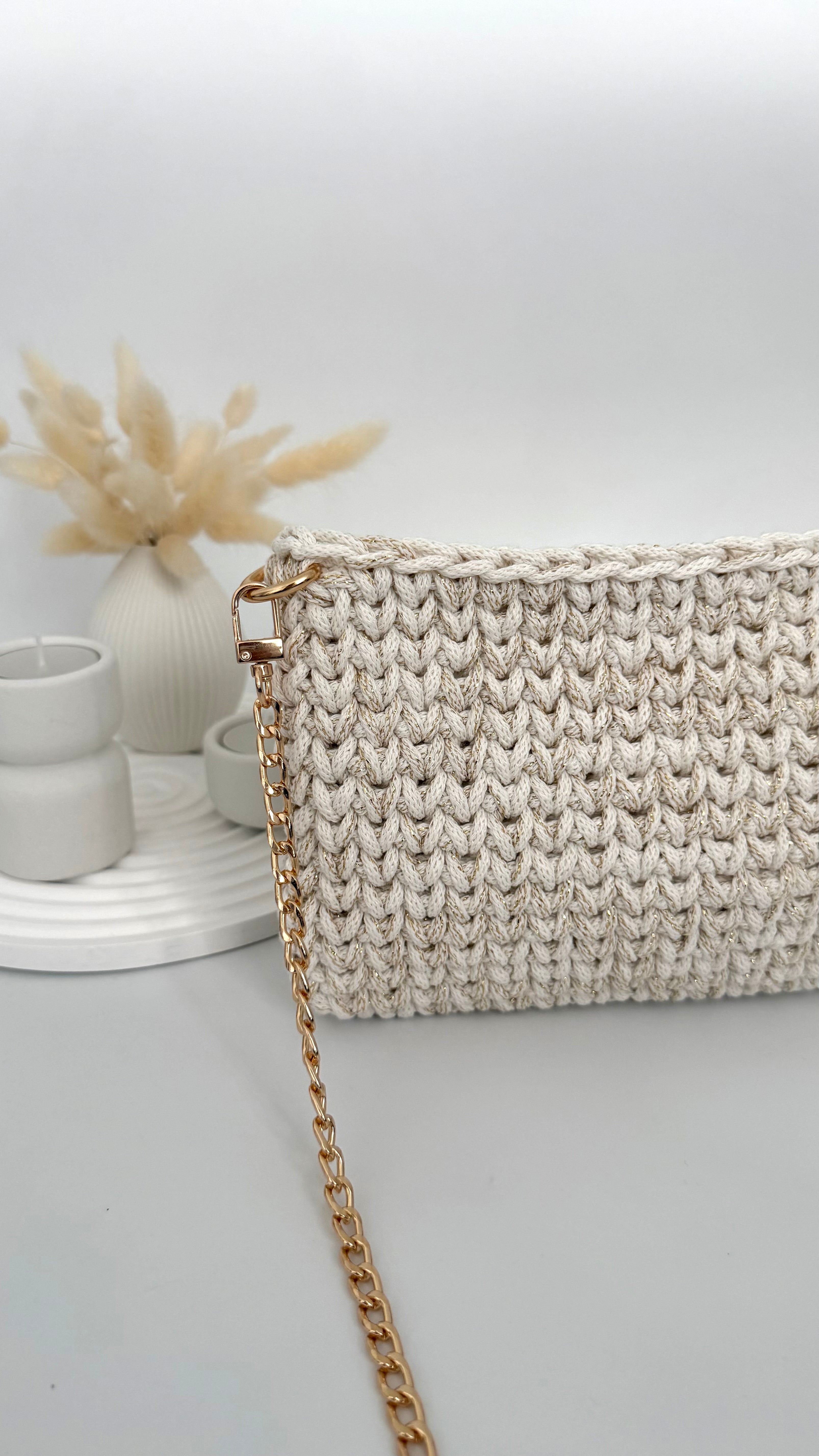 DIY-Set kleine Schultertasche mit V-Muster