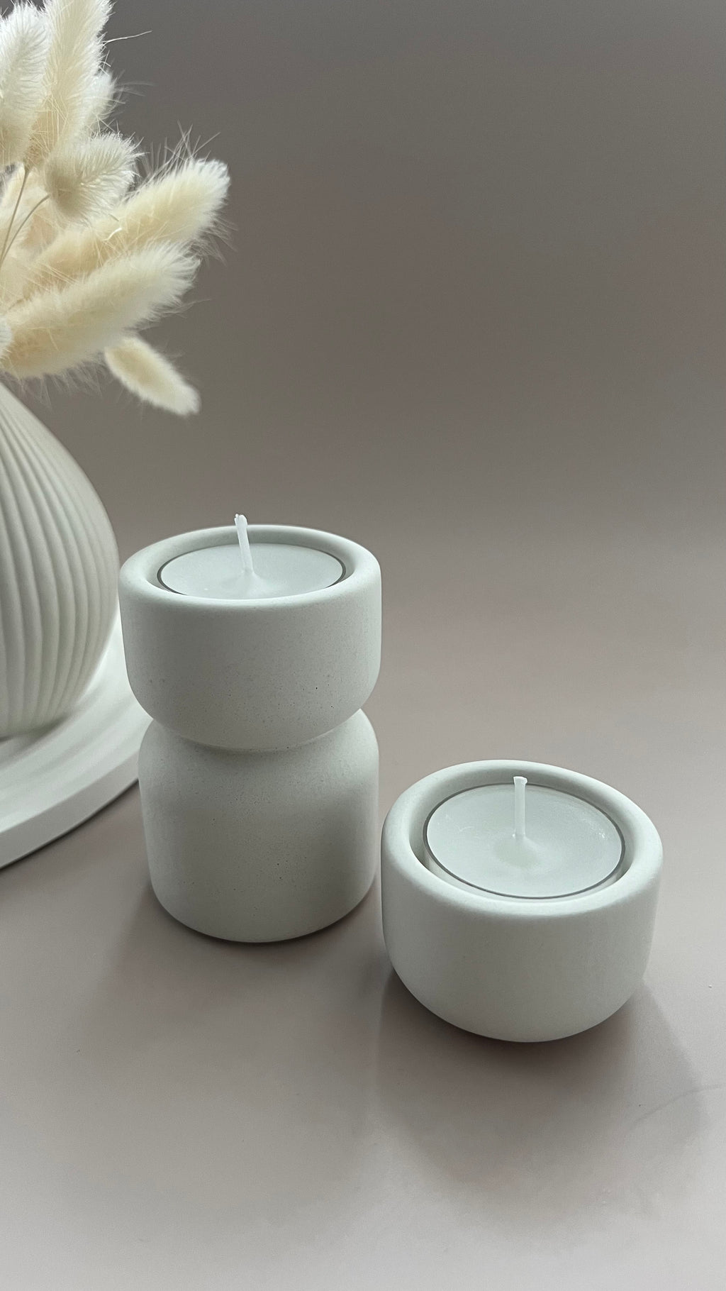 Teelichthalter niedrig