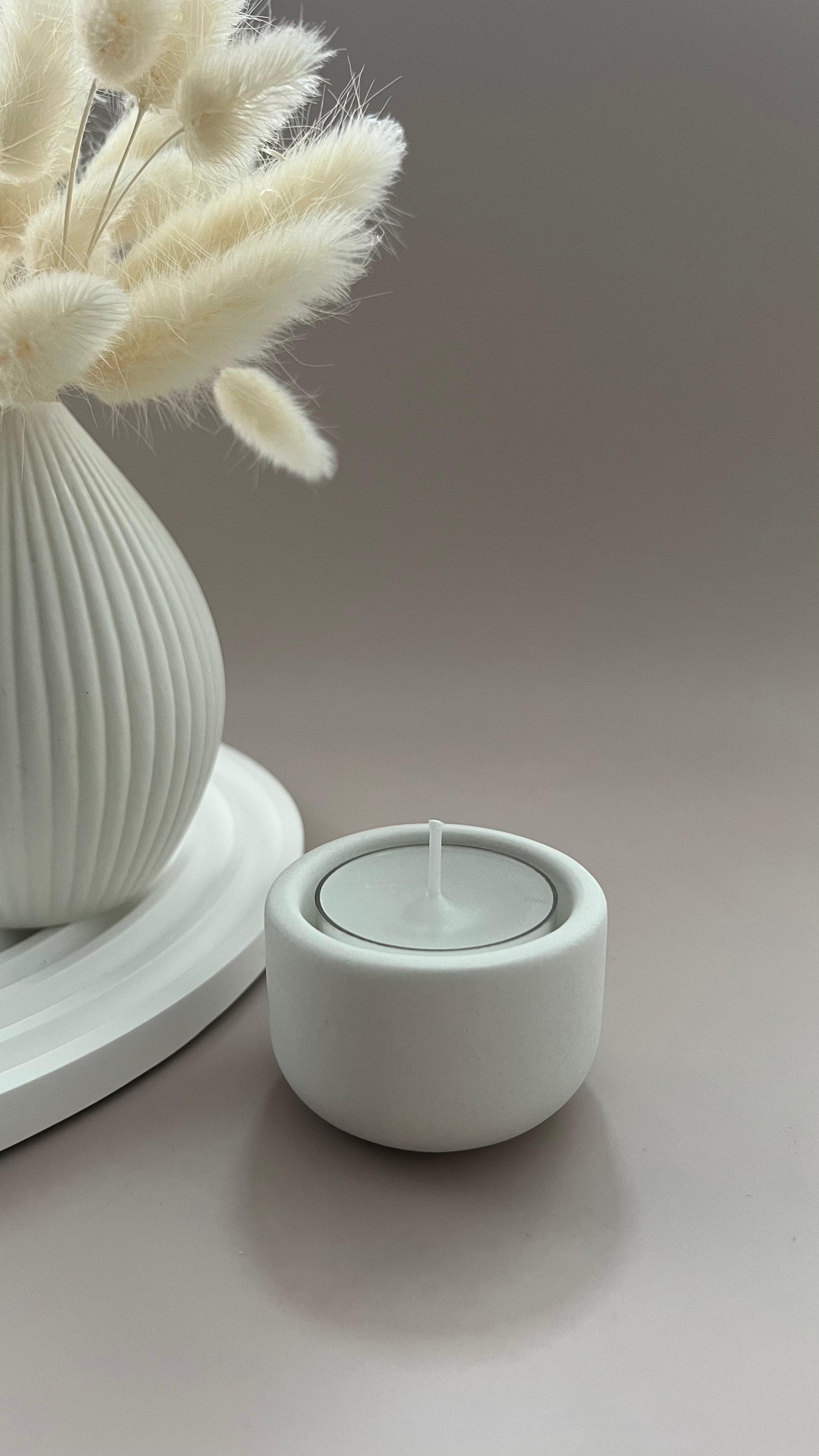 Teelichthalter niedrig