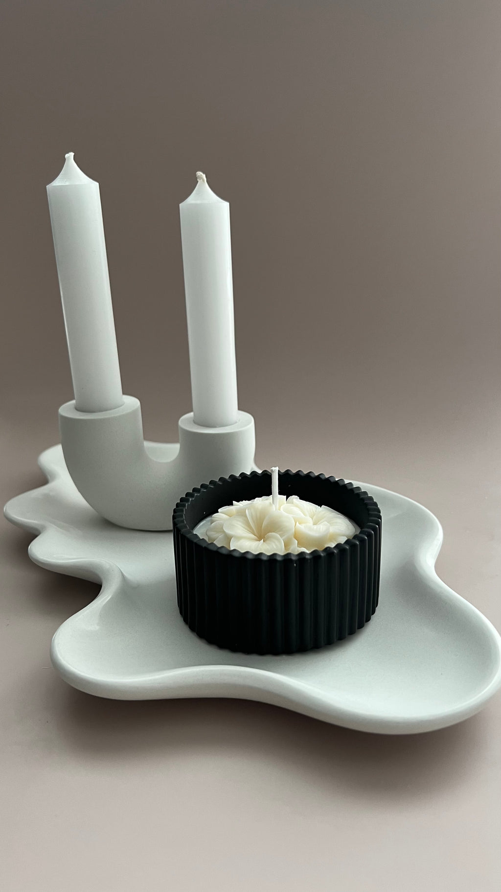 Doppel-Stabkerzenhalter