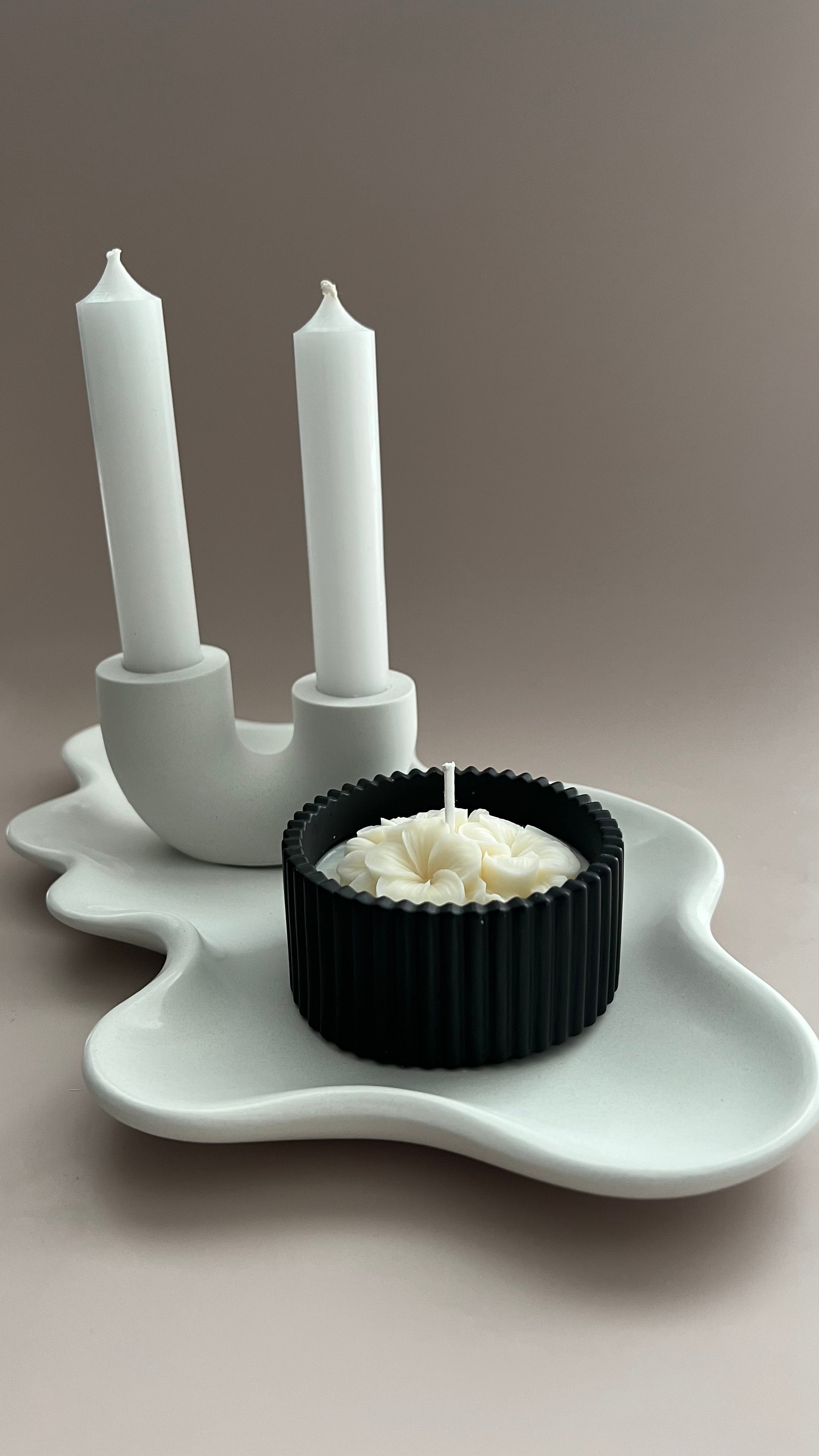 Doppel-Stabkerzenhalter